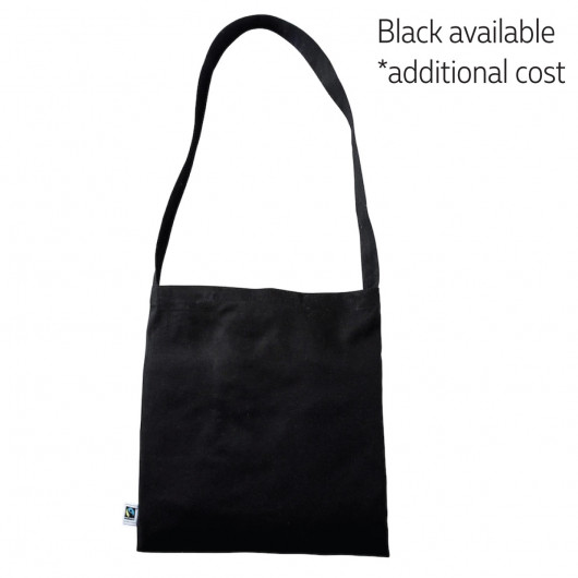 Fairtrade Cotton Messenger Bags Black